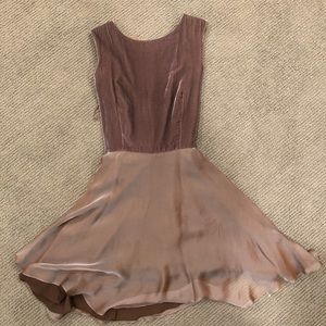 Brown vintage fit and flare dress size 12/M/L